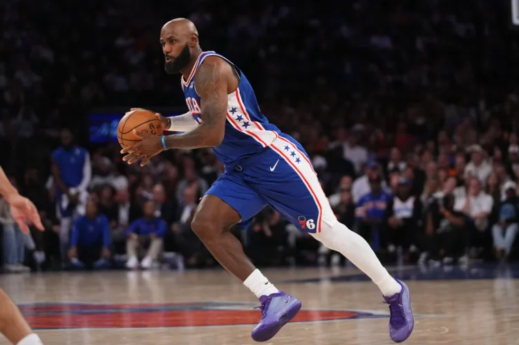 76ers win opening game with James and Brown